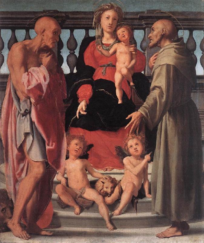 Pontormo, Jacopo Madonna and Child with Two Saints oil painting picture